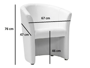 Krēsls Signal Meble Tm-1, pelēks cena un informācija | Atpūtas krēsli | 220.lv