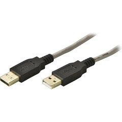 Deltaco USB2-8-K, USB 2.0 "A-A", 2,0 м цена и информация | Кабели и провода | 220.lv