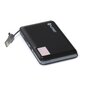 Platinet PMPB12PLB Power Bank Luxury Leather 12000 mAh Universal Charger for devices LCD / 2in1 / 2.1A Black cena un informācija | Lādētāji-akumulatori (Power bank) | 220.lv