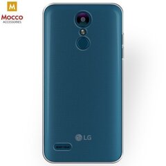 Mocco Ultra Back Case 0.3 mm Aizmugurējais Silikona Apvalks Priekš LG K8 / K9 (2018) Caurspīdīgi - Melns цена и информация | Чехлы для телефонов | 220.lv