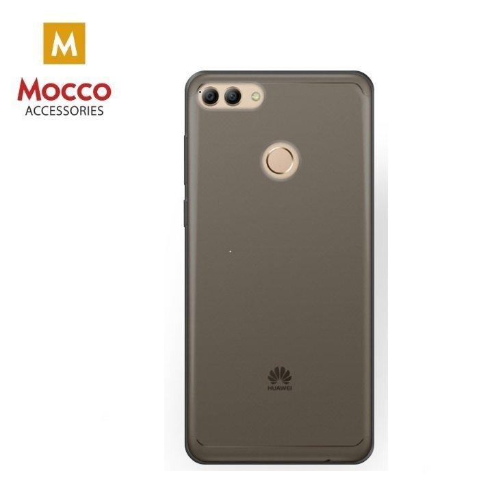 Silikona maciņš Mocco Ultra, piemērots Huawei Y9 (2018), caurspīdīgi melnā krāsā cena un informācija | Telefonu vāciņi, maciņi | 220.lv