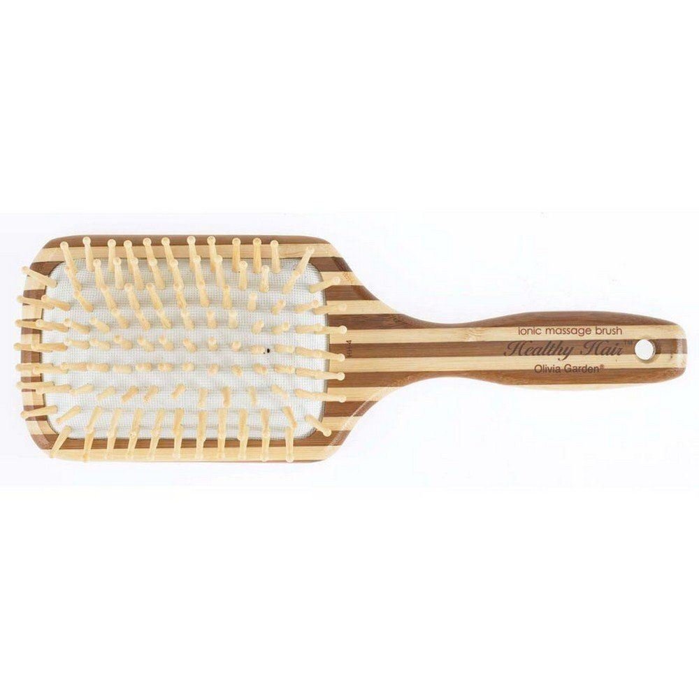 Masāžas, bambusa matu suka Olivia Garden Bamboo Brush Healthy цена и информация | Matu sukas, ķemmes, šķēres | 220.lv