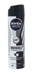 Антипреспирант Nivea Men Invisible For Black & White Original для мужчин, 150 мл цена и информация | Дезодоранты | 220.lv