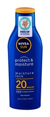 Защитный увлажняющий солнечный лосьон Nivea Sun SPF20 200 ml цена и информация | Кремы от загара | 220.lv