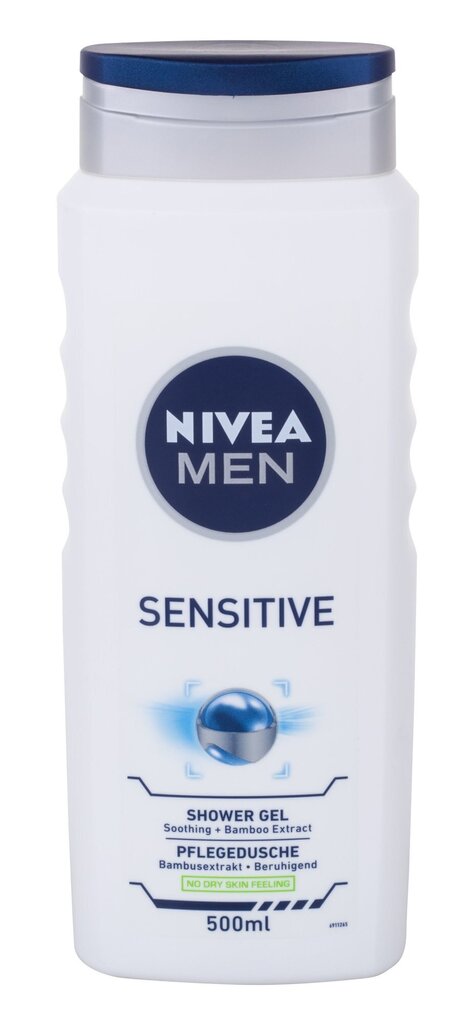 Nivea Men Sensitive dušas želeja vīriešiem 500 ml cena un informācija | Dušas želejas, eļļas | 220.lv