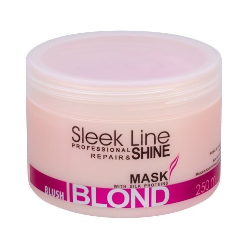 Atjaunojoša matu maska Stapiz Sleek Line Blush Blond 250 ml cena un informācija | Matu uzlabošanai | 220.lv