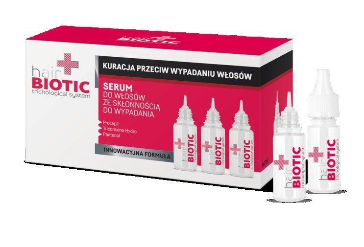 Serums pret matu izkrišanu, Chantal Hair Biotic, 8 x 10 ml cena un informācija | Matu uzlabošanai | 220.lv