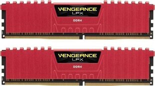 Corsair Vengeance LPX DDR4, 32Гб(2x16Гб), 2666МГц, CL16 (CMK32GX4M2A2666C16R) цена и информация | Оперативная память (RAM) | 220.lv