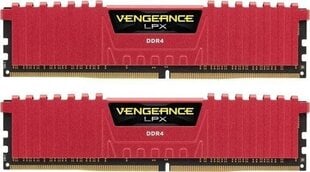 Corsair Vengeance LPX DDR4, 2x8GB, 3200MHz, CL16 (CMK16GX4M2B3200C16R) цена и информация | Оперативная память (RAM) | 220.lv