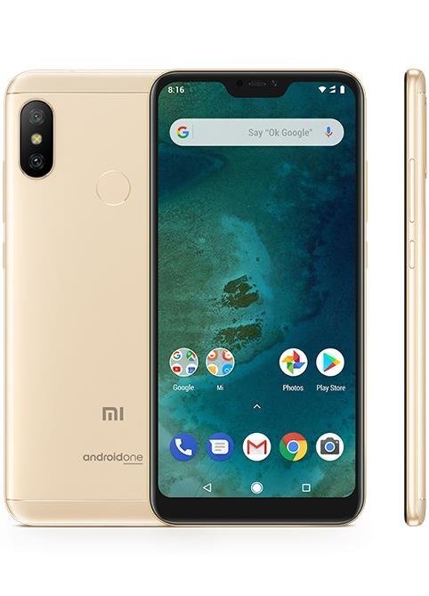 Xiaomi Mi A2 Lite, 32 GB, DUAL Sim Gold цена и информация | Mobilie telefoni | 220.lv