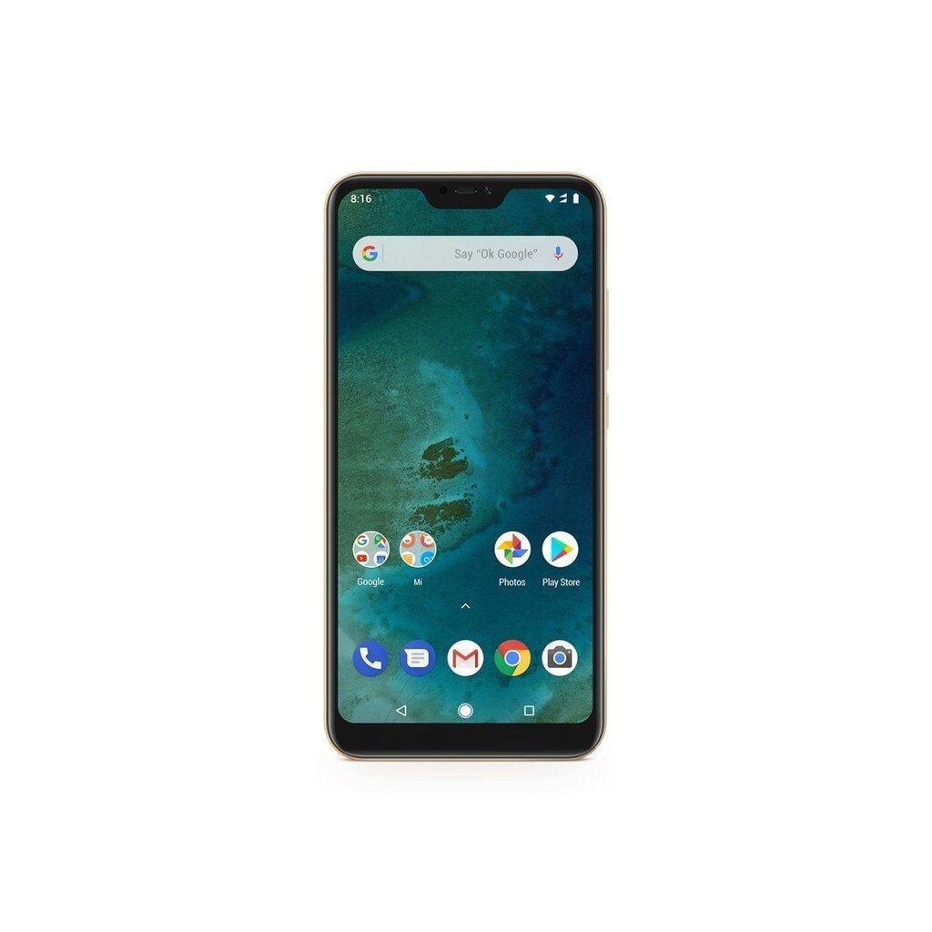 Xiaomi Mi A2 Lite, 32 GB, DUAL Sim Gold цена и информация | Mobilie telefoni | 220.lv