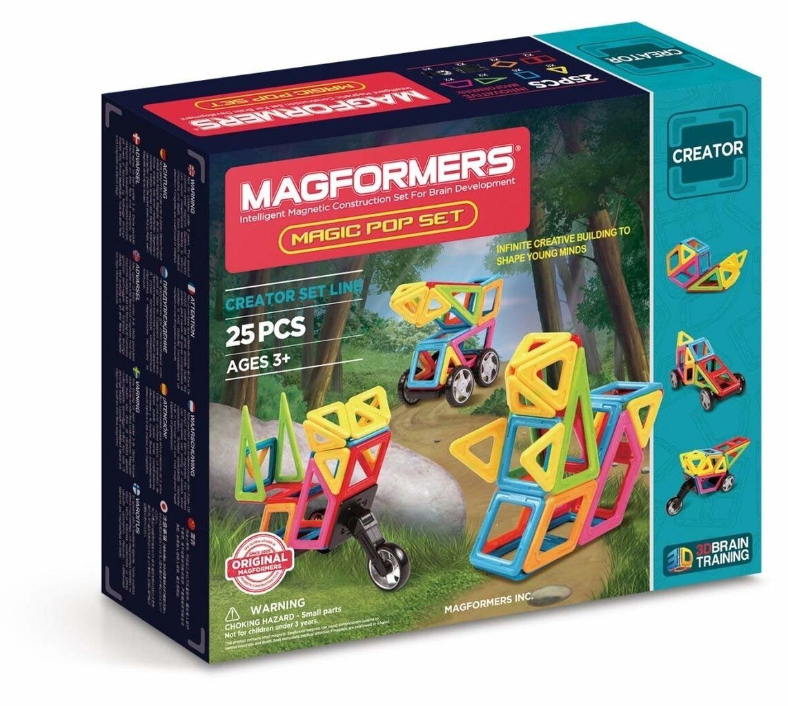 Magnētiskais konstruktors Magformers Magic Pop, 25 d. cena un informācija | Konstruktori | 220.lv