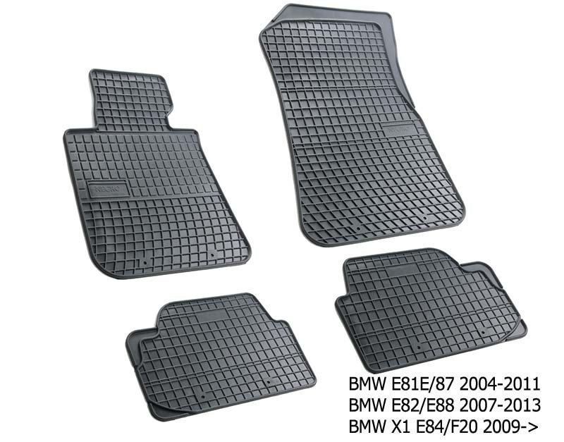 Gumijas paklājiņi BMW E81/E87/E82/E88 series 1 2004-> /4pc, 0662 цена и информация | Gumijas paklājiņi pēc auto modeļiem | 220.lv