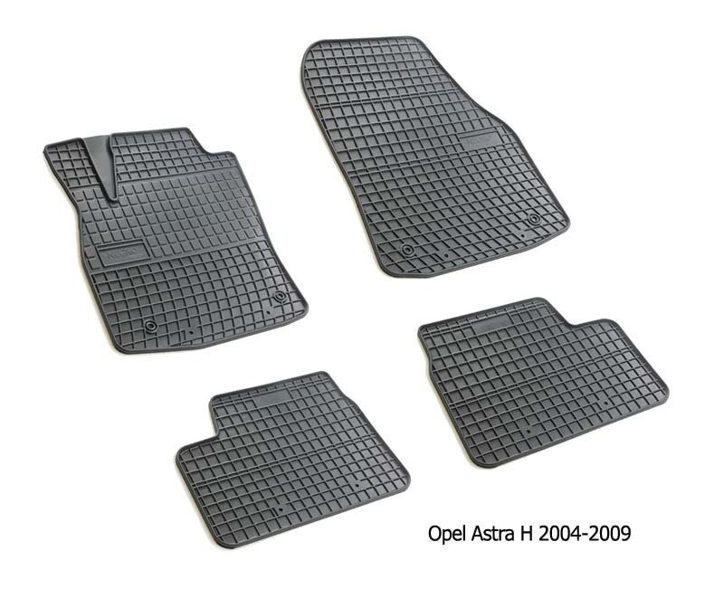 Gumijas paklājiņi Opel Astra III H 2004-2009; /4pc, 0694 cena un informācija | Gumijas paklājiņi pēc auto modeļiem | 220.lv