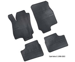 Guminiai kilimėliai Opel Astra II G 1998-2009 /4pc, 0696 цена и информация | Модельные резиновые коврики | 220.lv