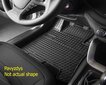 Gumijas paklāji Volkswagen T5, T6 2003-2015, 2015-&gt; /3 gab, D0073 cena un informācija | Gumijas paklājiņi pēc auto modeļiem | 220.lv