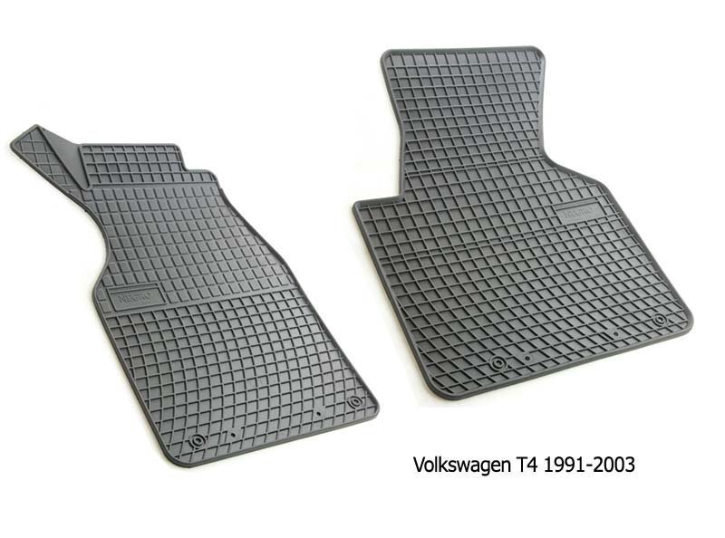 Gumijas paklājiņi Volkswagen T4 1991-2003 /2pc., D0086 цена и информация | Gumijas paklājiņi pēc auto modeļiem | 220.lv
