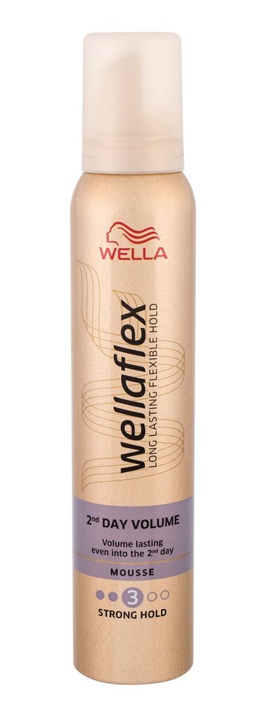 Wella flex 2nd Day Volume matu putas, 200 ml cena un informācija | Matu veidošanas līdzekļi | 220.lv