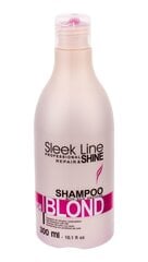 Šampūns gaišiem matiem Stapiz Sleek Line Blush Blond 300 ml cena un informācija | Šampūni | 220.lv