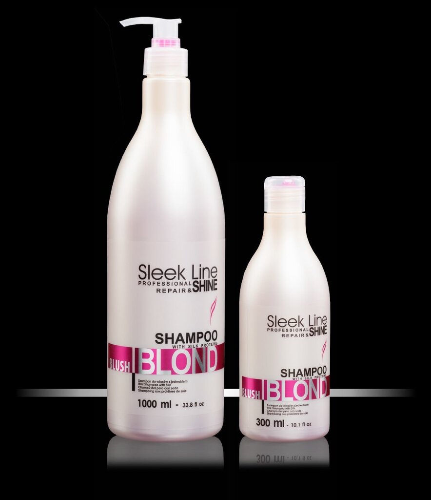 Šampūns gaišiem matiem Stapiz Sleek Line Blush Blond 300 ml cena un informācija | Šampūni | 220.lv