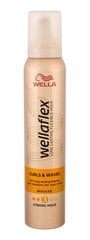 Putu cietinātājs viļņainiem matiem Wella flex Curl & Waves (Mousse), 200 ml cena un informācija | Matu veidošanas līdzekļi | 220.lv