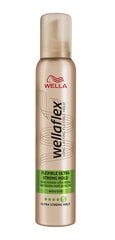 Matu veidošanas līdzeklis ar īpaši spēcīgu fiksāciju, Wella flex Ultra Strong (Mousse), 200 ml cena un informācija | Matu veidošanas līdzekļi | 220.lv