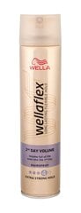 Лак для волос, обеспечивает объем Wellaflex 2nd Day Volume Extra Strong Hold 250 мл цена и информация | Средства для укладки волос | 220.lv