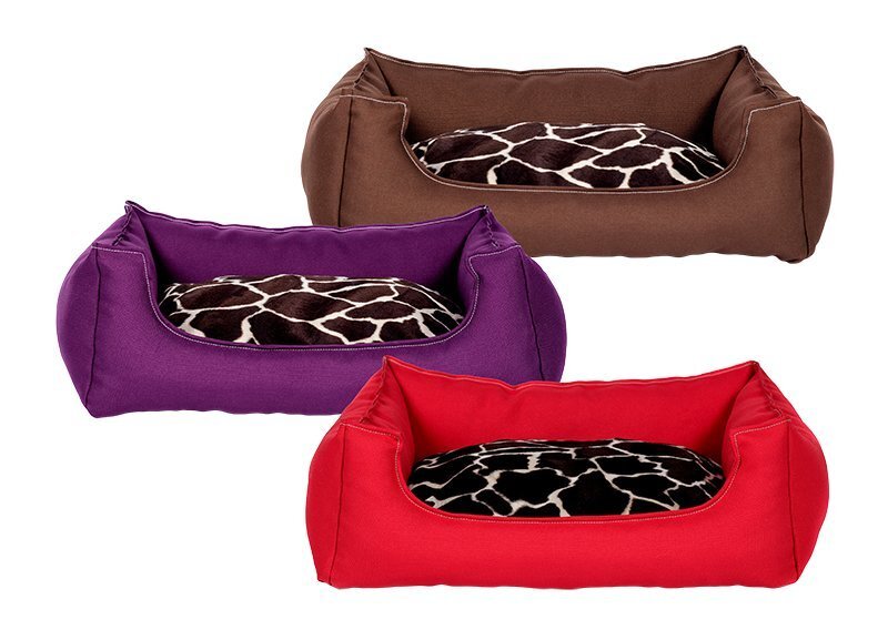 Amibelle mājdzīvnieku guļvieta ar spilvenu, violeta 50 x 60 x 14 cm cena un informācija | Suņu gultas, spilveni, būdas | 220.lv
