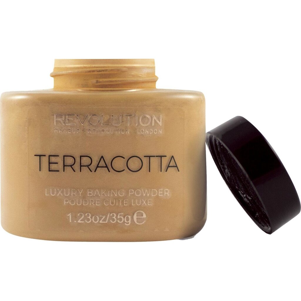 Matēts birtošs pūderis Makeup Revolution Luxury Baking Powder Terracotta 35 g cena un informācija | Grima bāzes, tonālie krēmi, pūderi | 220.lv