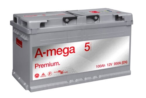 Akumulators A-MEGA Premium 100Ah 950A cena un informācija | Akumulatori | 220.lv