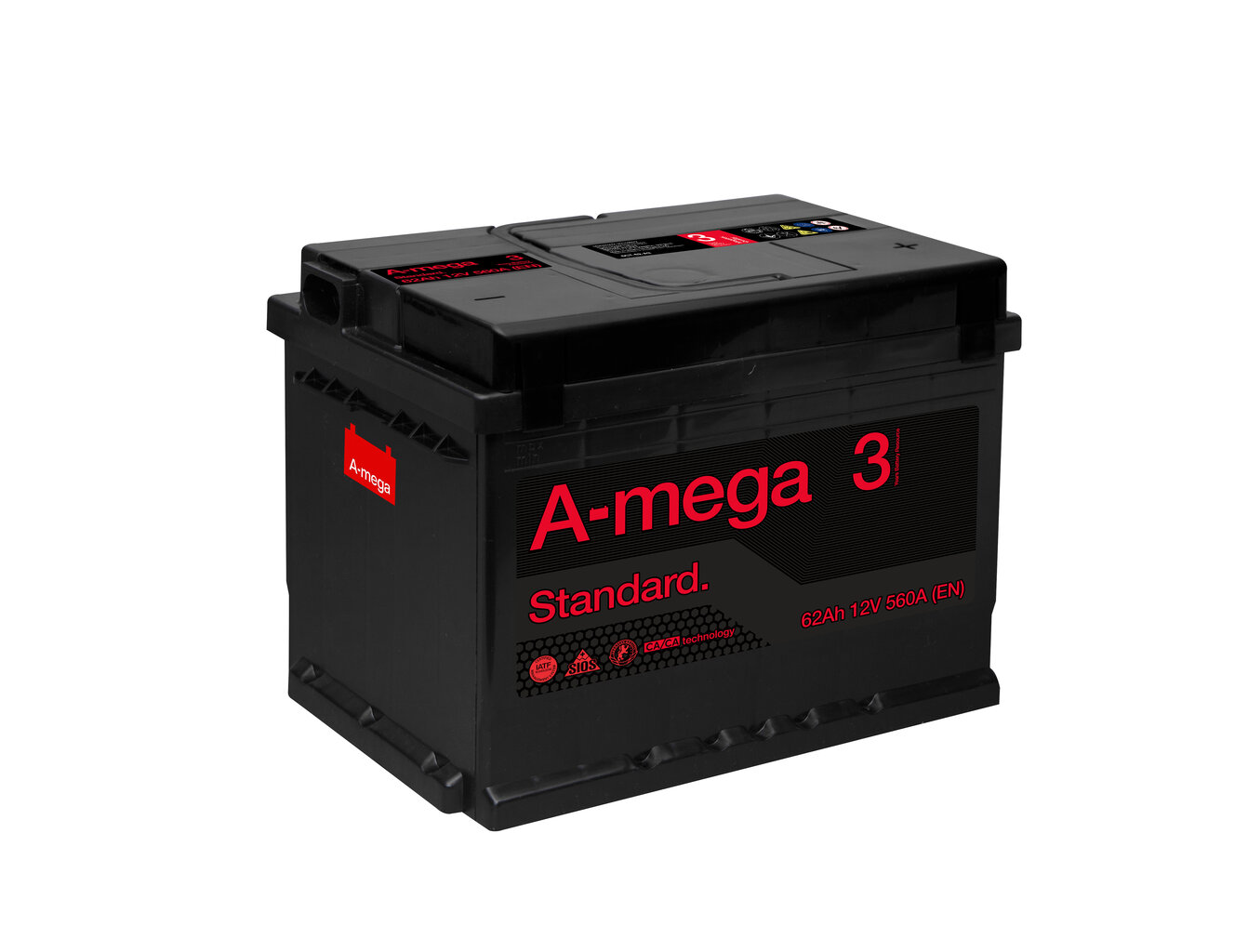 Akumulators A-MEGA Standard 62Ah 560A цена и информация | Akumulatori | 220.lv