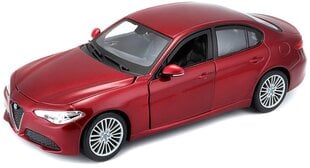 Авто модель Bburago Alfa Romeo Giulia 1:24 цена и информация | Игрушки для мальчиков | 220.lv