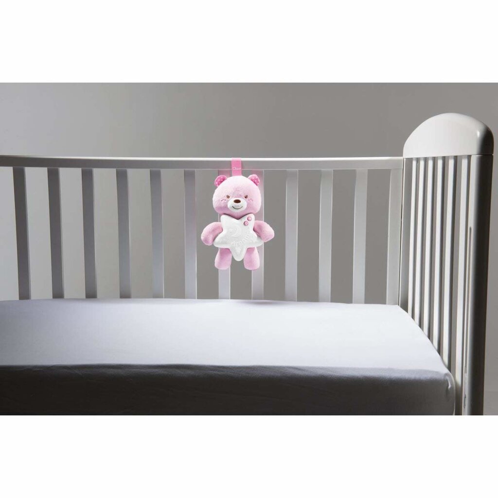 Lācis-nakts lampa Chicco Goodnight Bear First Dreams, Rozā cena un informācija | Rotaļlietas zīdaiņiem | 220.lv