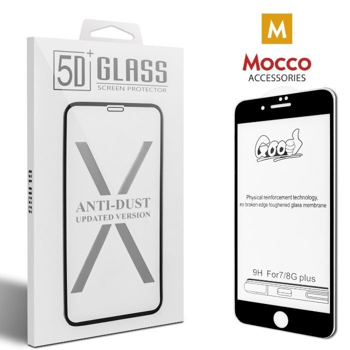 Mocco Full Face / Full Glue Tempered Glass Aizsargstikls Pilnam Ekrānam Apple iPhone 6 / 6S Melns cena un informācija | Ekrāna aizsargstikli | 220.lv