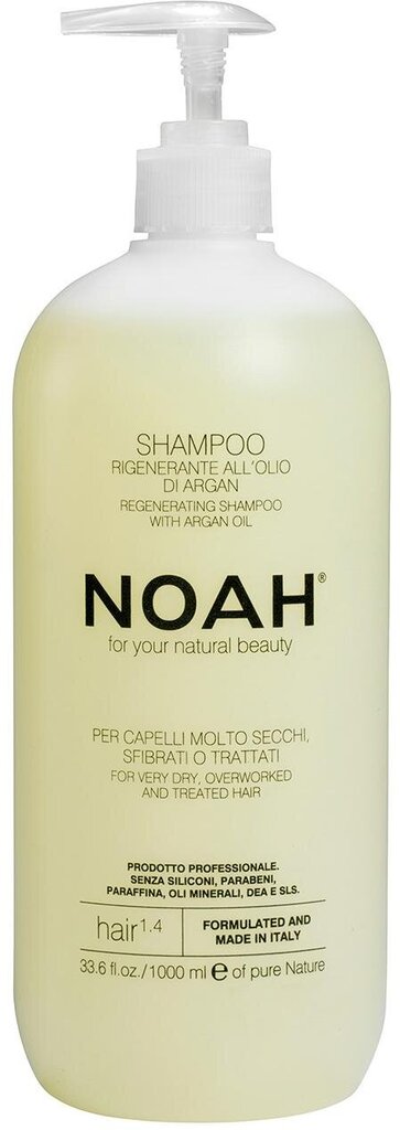 Šampūns sausiem un ķīmiski bojātiem matiem Noah 1000 ml цена и информация | Šampūni | 220.lv