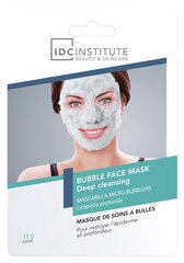 Dziļi attīroša, putojoša sejas maska IDC Institute Bubble Face 15 g cena un informācija | Sejas maskas, acu maskas | 220.lv