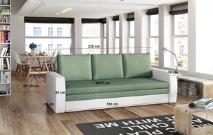 Dīvāns NORE Inversa, zaļš cena un informācija | Dīvāni | 220.lv