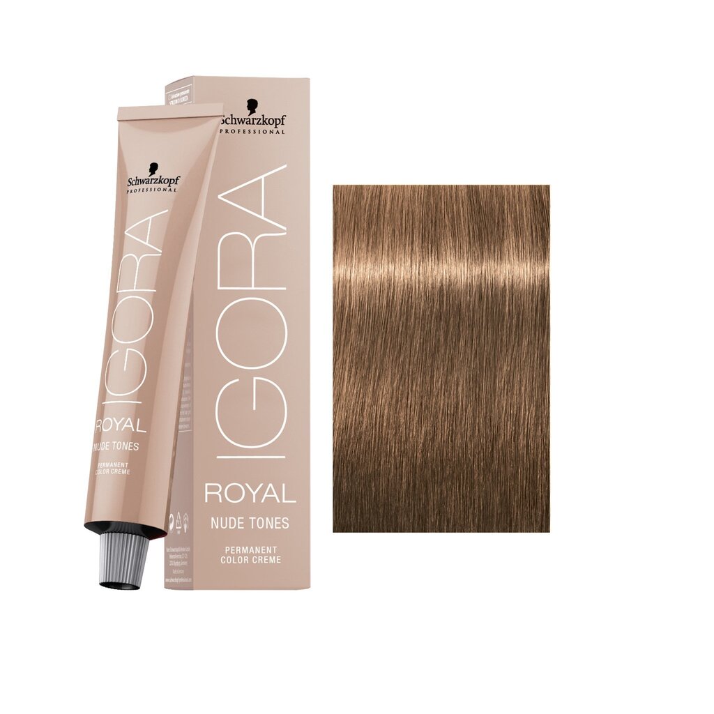 Matu krāsa Schwarzkopf Professional Igora Royal Nude Tones 60 ml, 8-46  Light Blonde Beige Chocolate cena | 220.lv