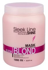 Atjaunojoša matu maska Stapiz Sleek Line Blush Blond 1000 ml цена и информация | Средства для укрепления волос | 220.lv