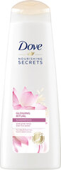 Barojošs šampūns ar lotosa ekstraktu un rīsu ūdeni Dove Nourishing Secrets 200 ml cena un informācija | Šampūni | 220.lv