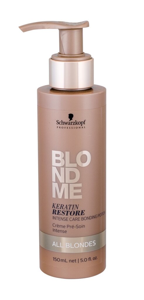 Atjaunojošs matu serums Schwarzkopf Professional BlondMe Keratin Restore Intense Care 150 ml цена и информация | Kosmētika matu stiprināšanai | 220.lv