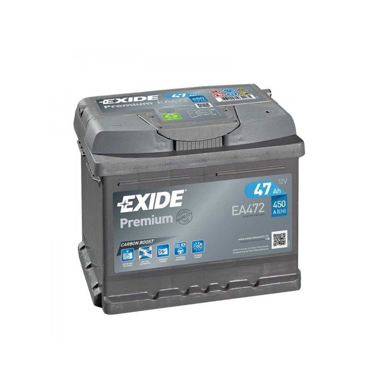 Akumulators Exide Premium EA472 47Ah 450A (+ labajā pusē) cena un informācija | Akumulatori | 220.lv