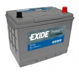 Аккумулятор EXIDE Premium EA754 75Ah 630A цена и информация | Аккумуляторы | 220.lv