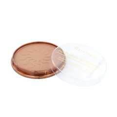 Bronzeris Rimmel London Natural Bronzer Waterproof SPF15 14 g, 021 Sun Light cena un informācija | Bronzeri, vaigu sārtumi | 220.lv