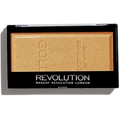 Пудра с сияющим эффектом Makeup Revolution Ingot Gold 12 г цена и информация | Бронзеры (бронзаторы), румяна | 220.lv