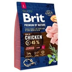 Brit Premium by Nature Junior L полноценный корм для собак 15кг цена и информация |  Сухой корм для собак | 220.lv