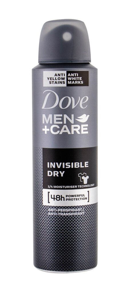 Izsmidzināms dezodorants Dove Men + Care 48h Invisible Dry 150 ml цена и информация | Dezodoranti | 220.lv