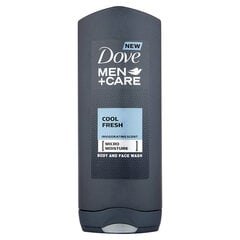 Dušas želeja Dove Men + Care Micro Moisture Cool Fresh vīriešiem 400 ml cena un informācija | Dušas želejas, eļļas | 220.lv