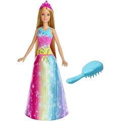 Lelle ar gaismām un skaņām Chelsea Barbie Dreamtopia Brush cena un informācija | Rotaļlietas meitenēm | 220.lv