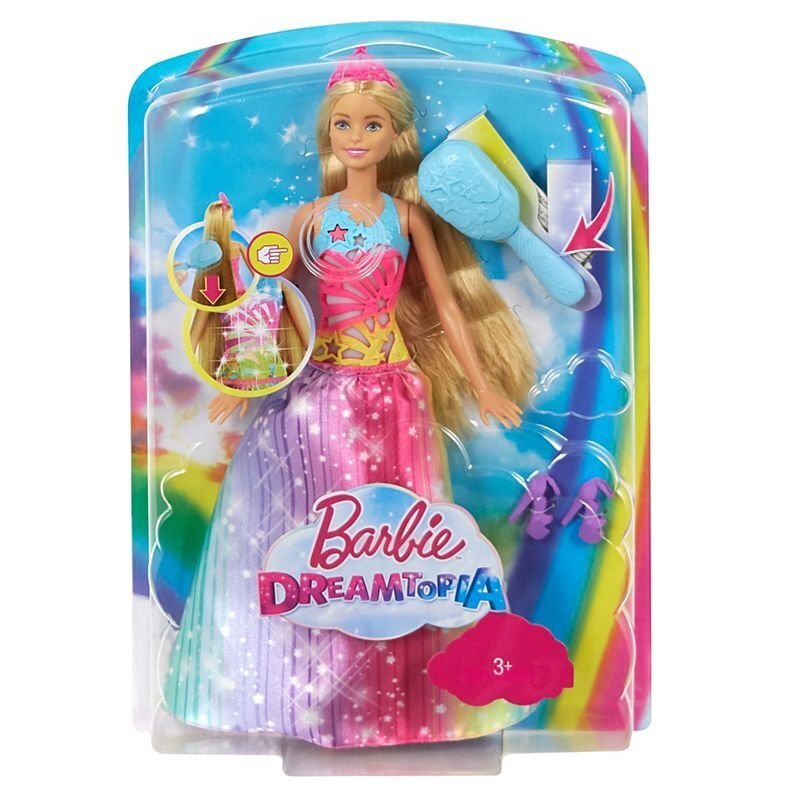 Lelle ar gaismām un skaņām Chelsea Barbie Dreamtopia Brush cena un informācija | Rotaļlietas meitenēm | 220.lv